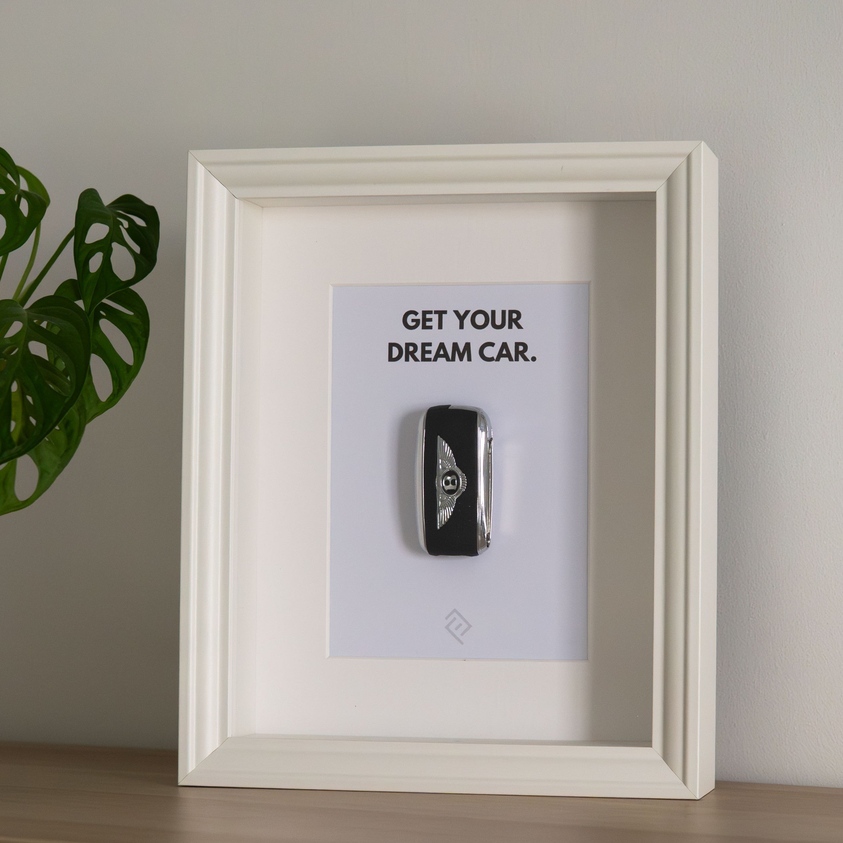 Clé de Bentley Encadrée - Phrase de motivation personnalisable