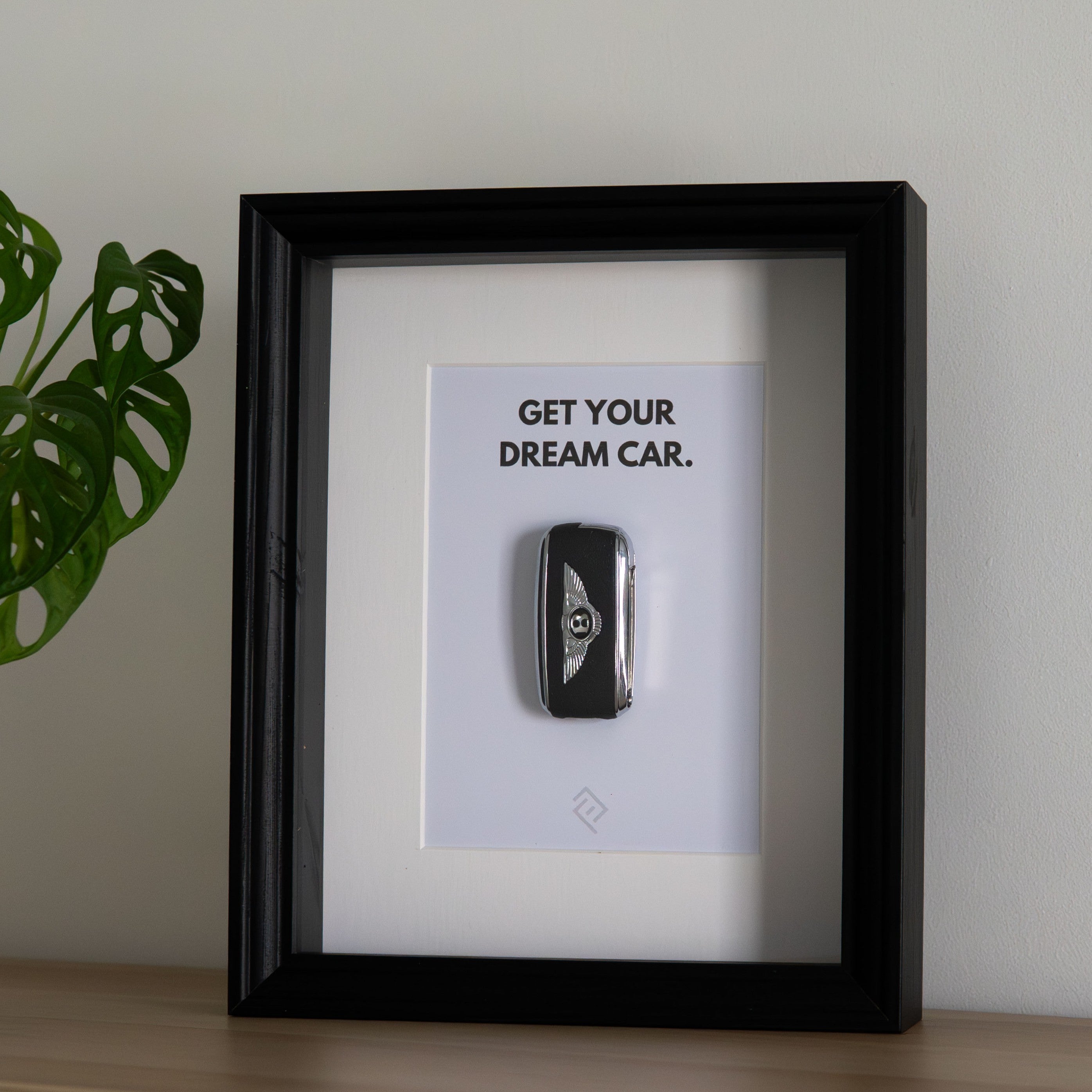 Clé de Bentley Encadrée - Phrase de motivation personnalisable