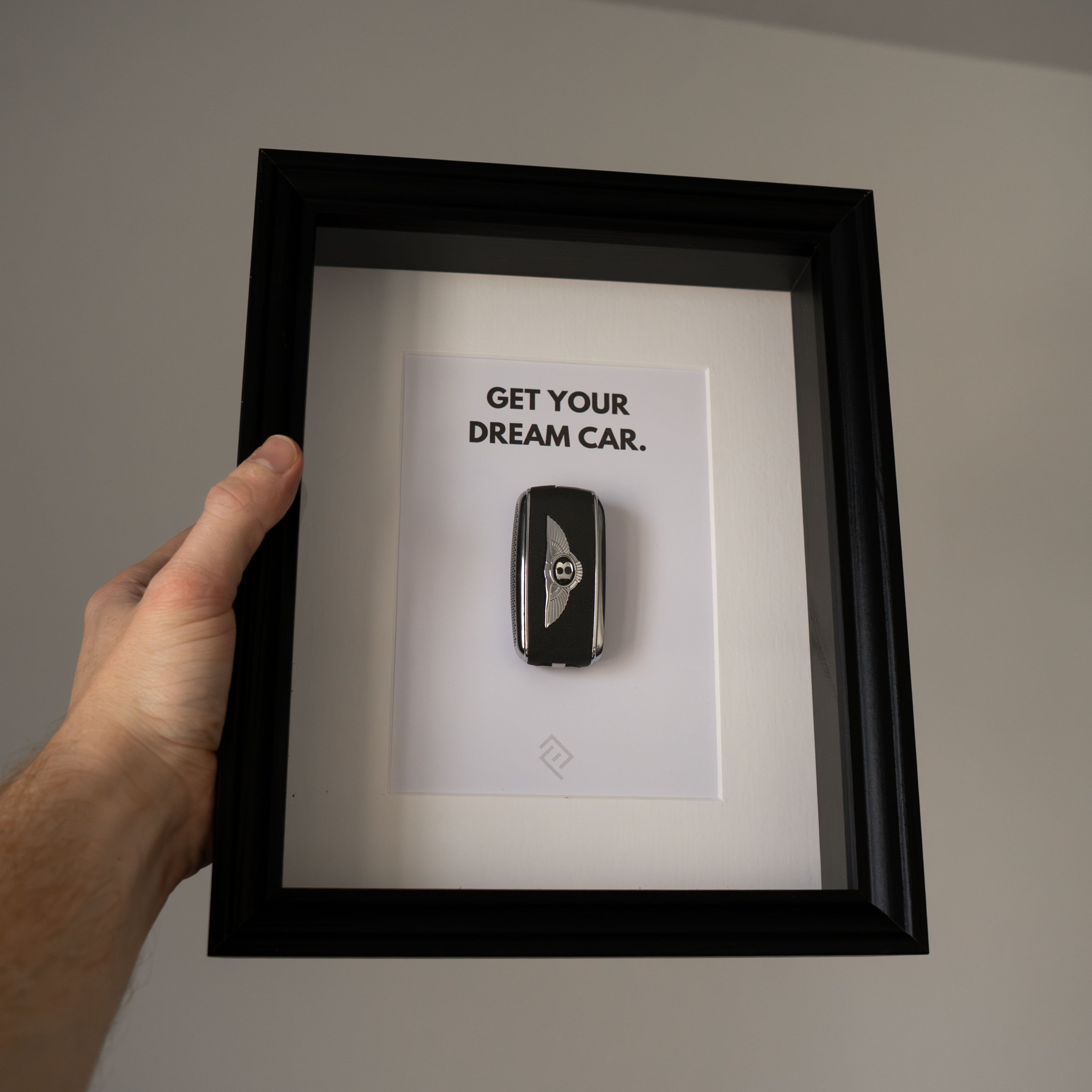 Clé de Bentley Encadrée - Phrase de motivation personnalisable
