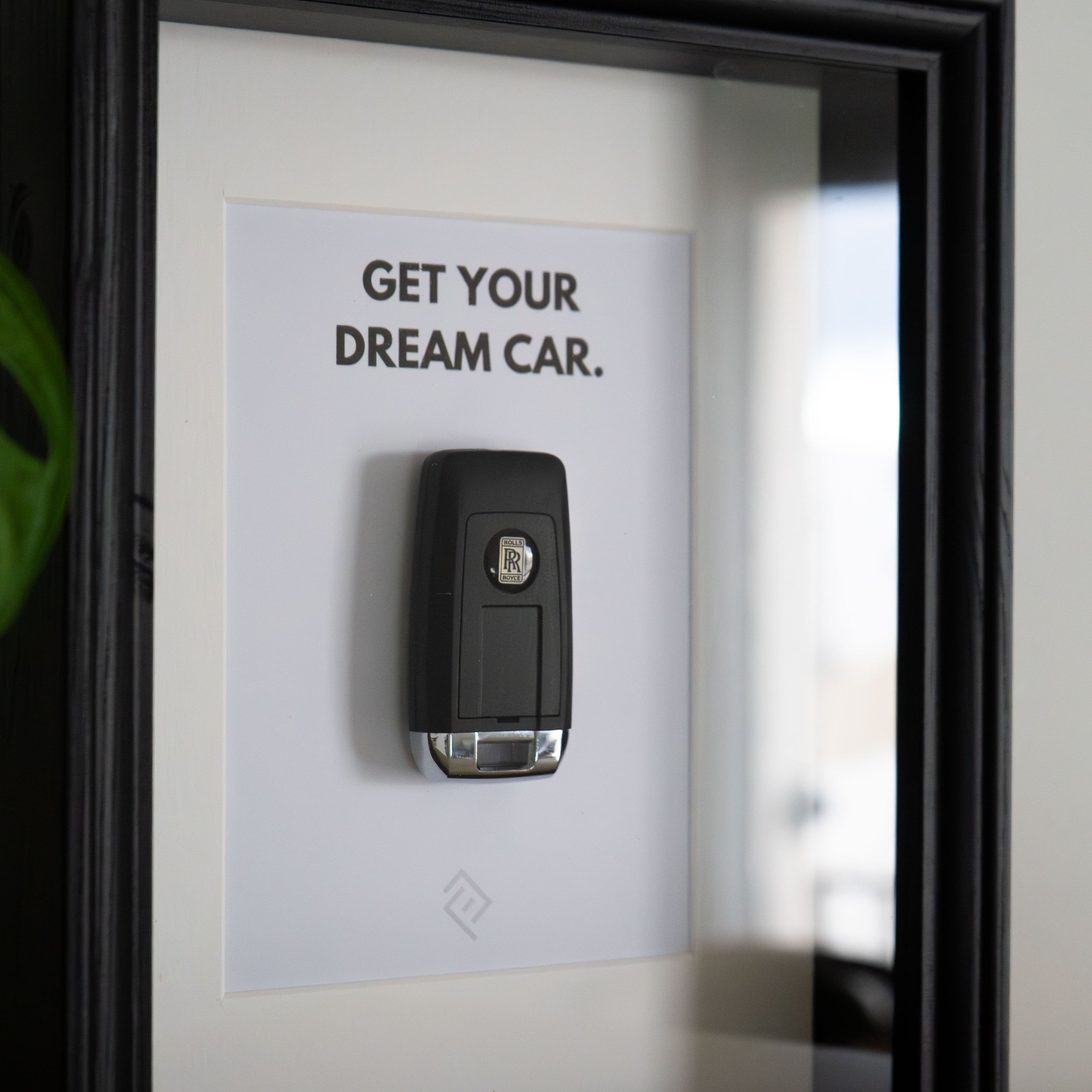 Clé de Rolls-Royce Encadrée - Phrase de motivation personnalisable