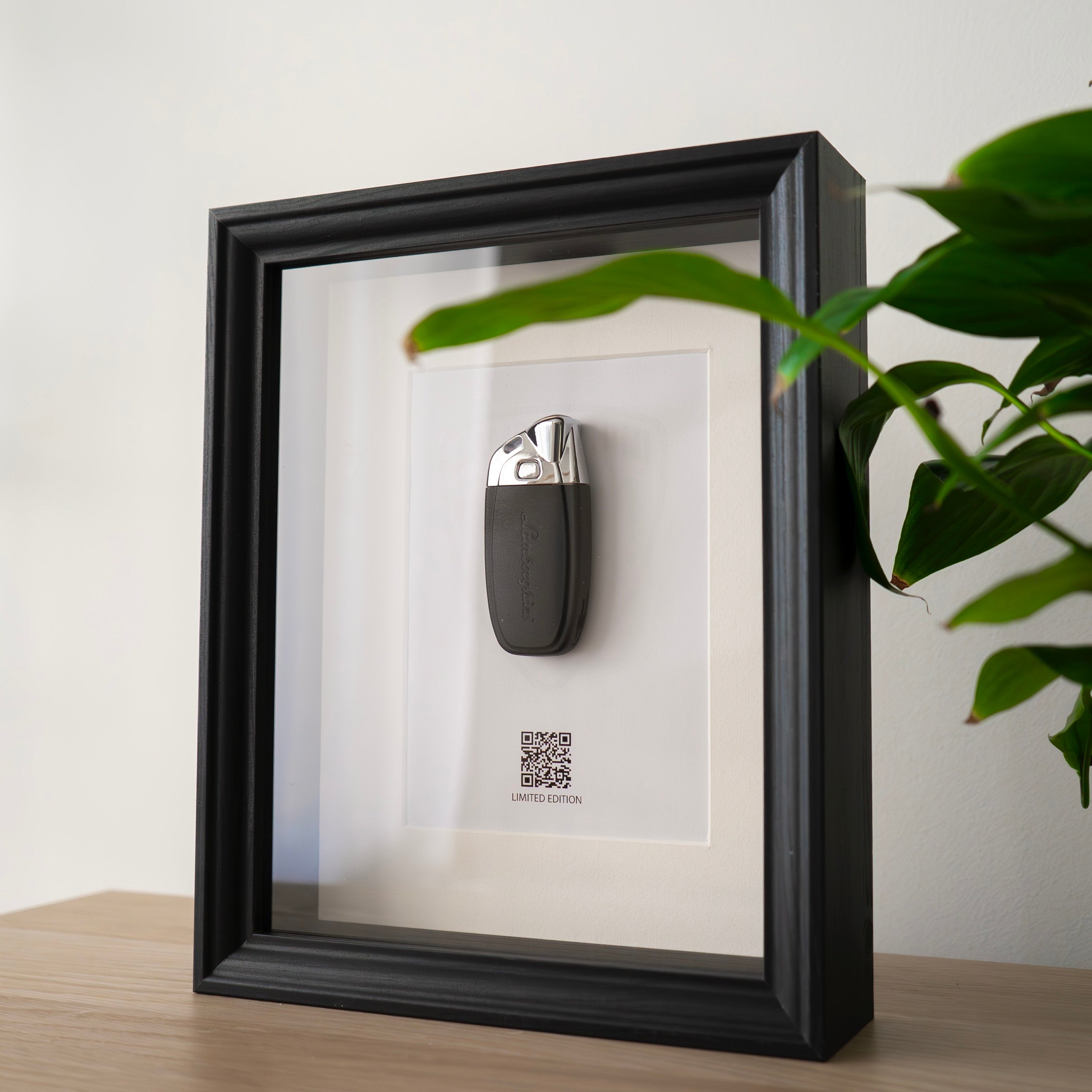 Framed Lamborghini Key - QR Code