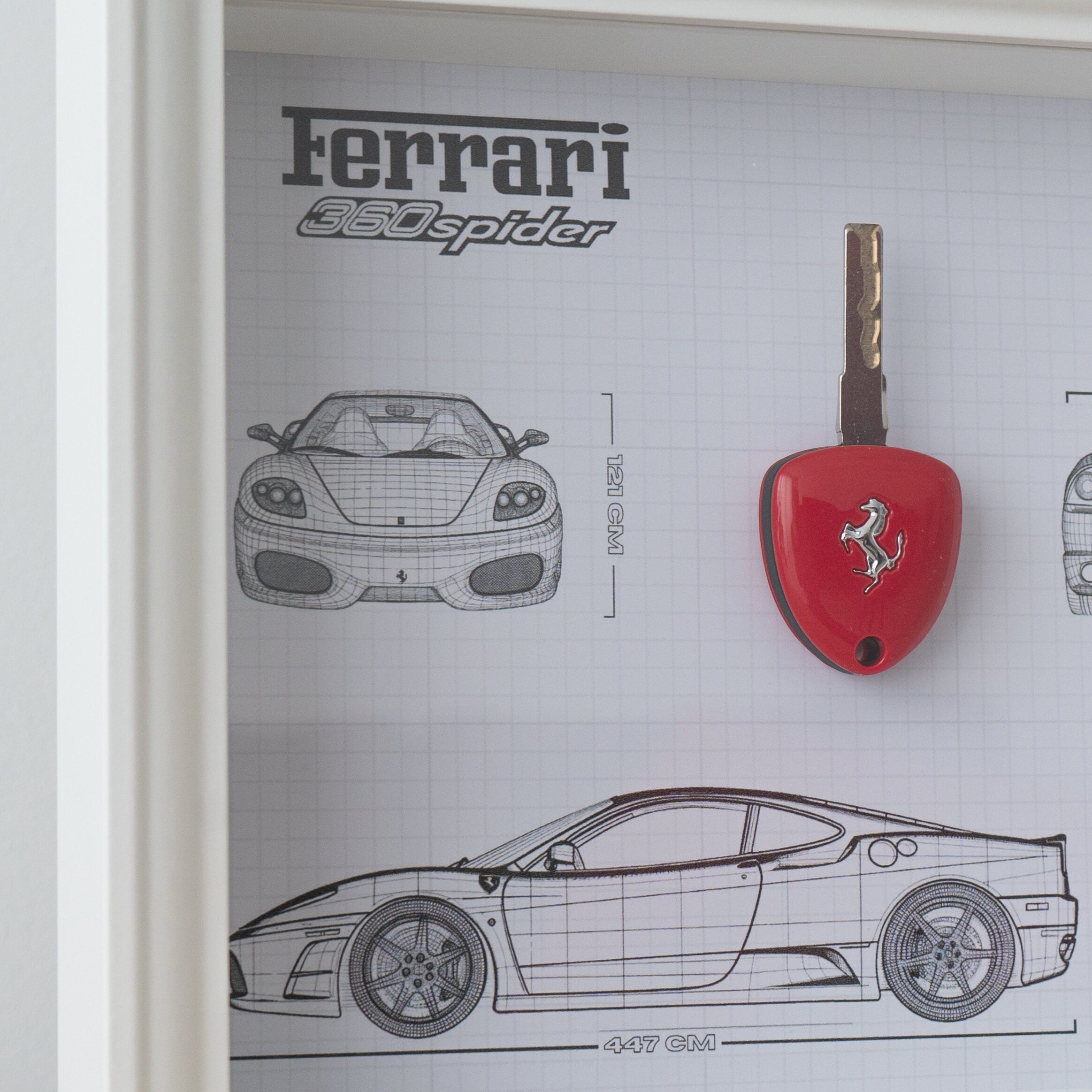 Ferrari 360 Key Framed - Blueprint with NFC