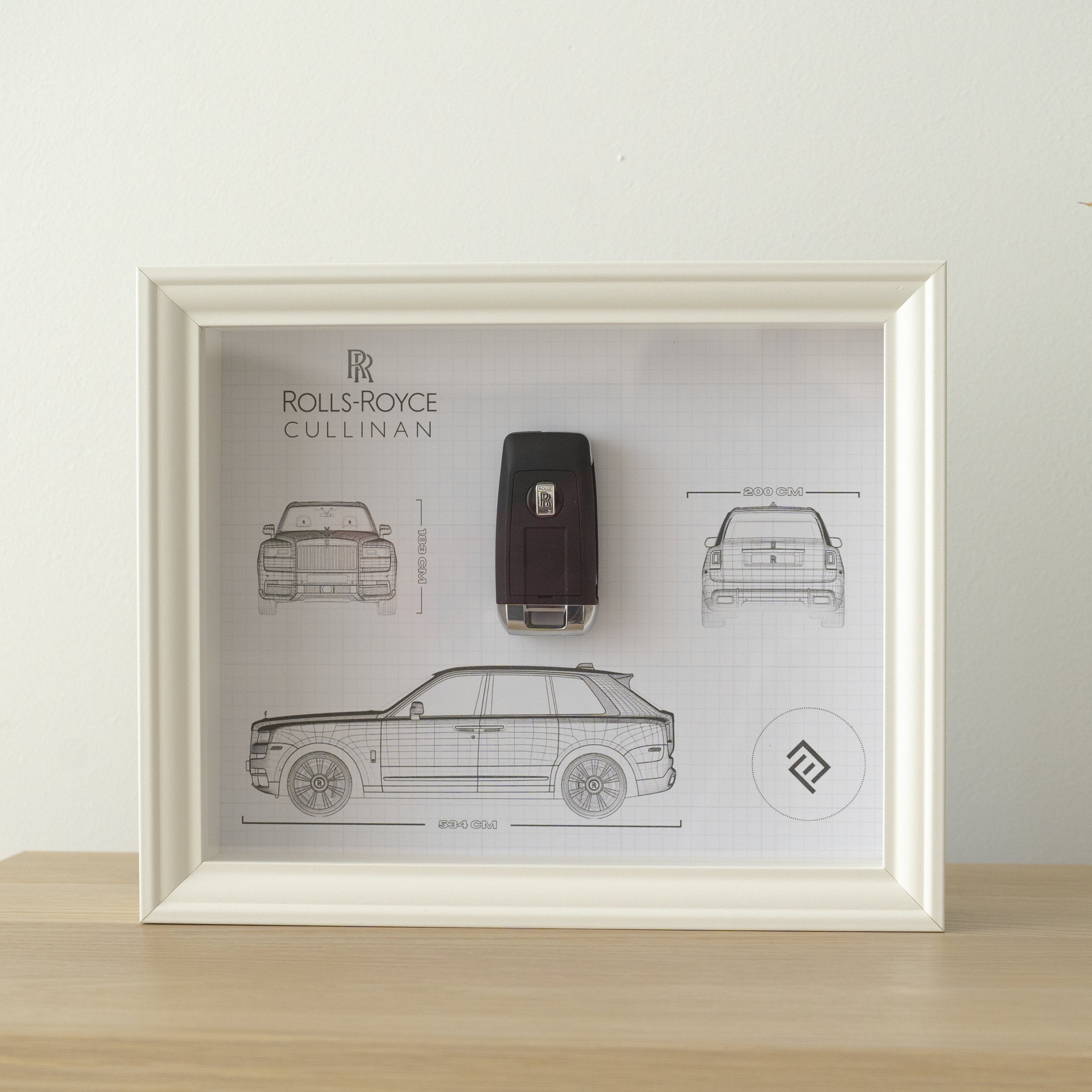 Rolls Royce Key Framed - Blueprint with NFC