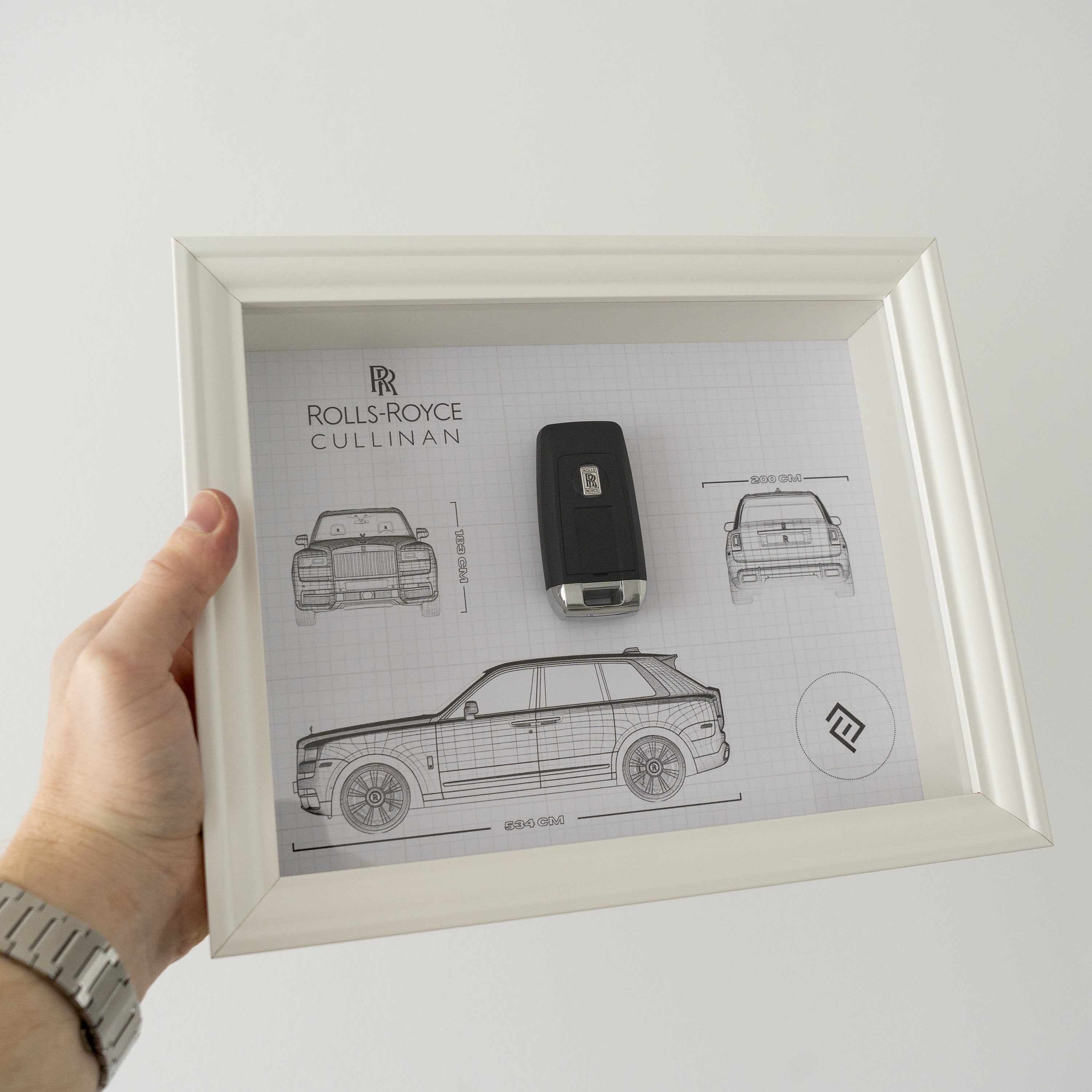 Rolls Royce Key Framed - Blueprint with NFC