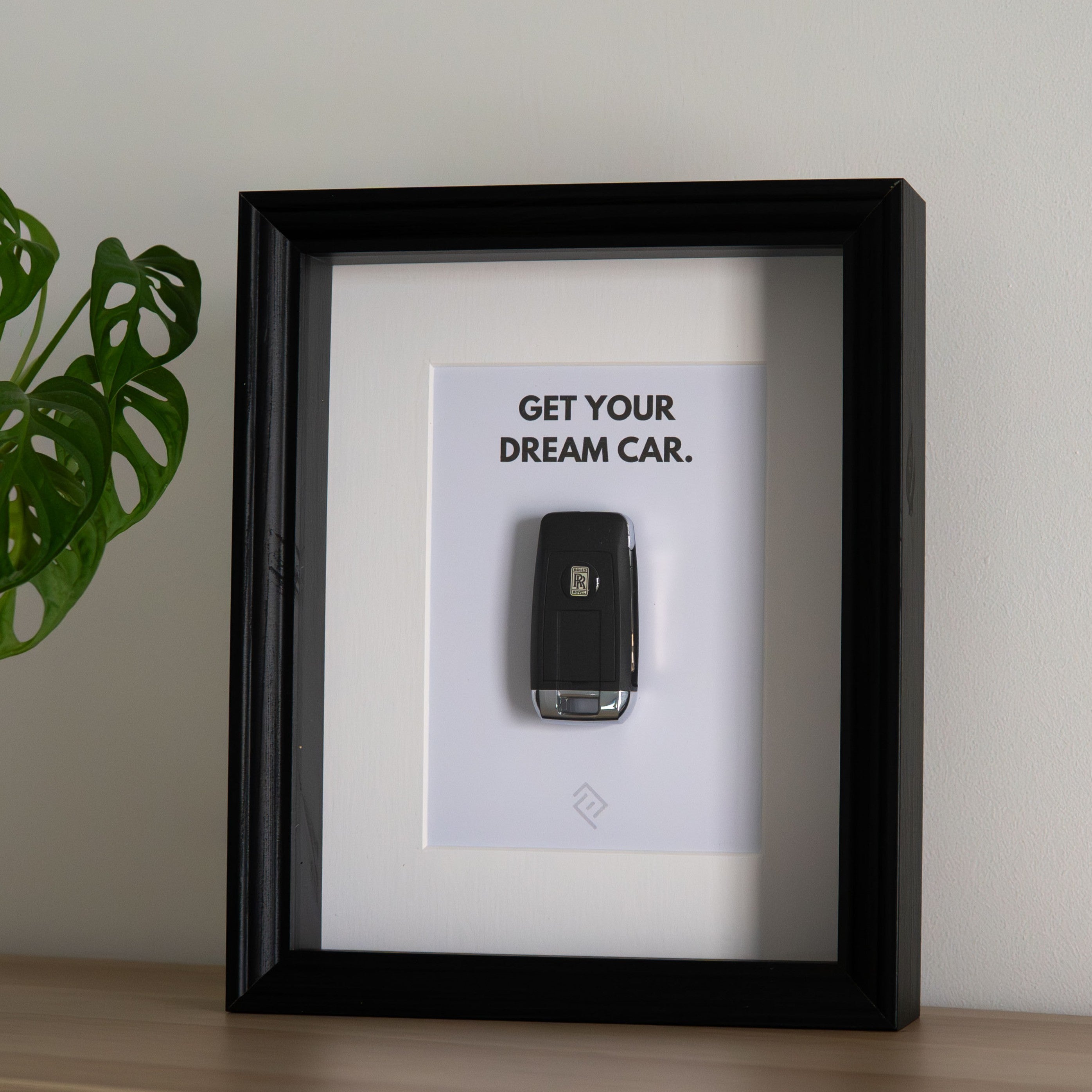 Clé de Rolls-Royce Encadrée - Phrase de motivation personnalisable
