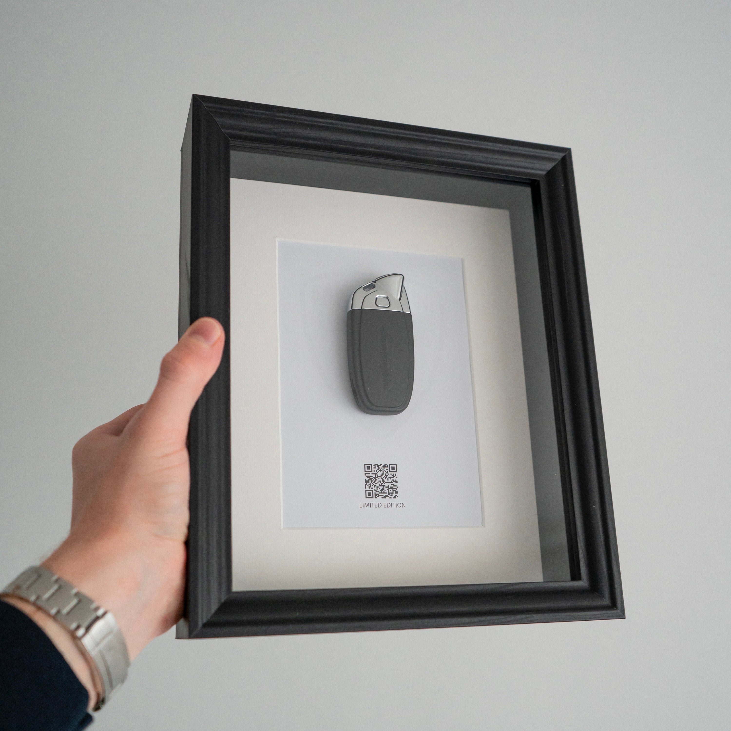 Lamborghini key decoration framed