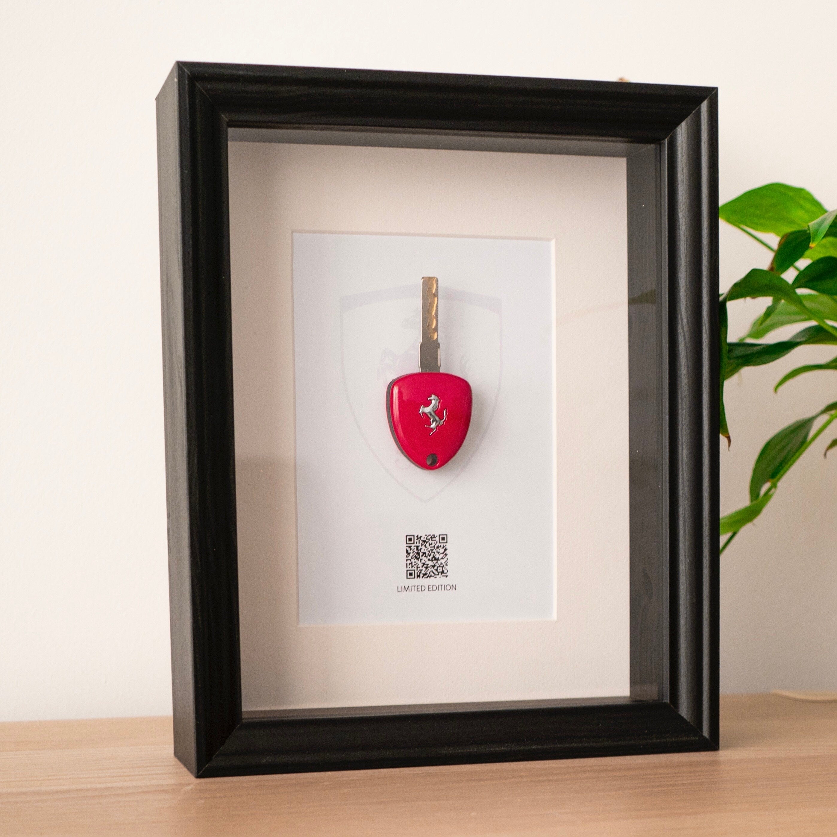 Framed Ferrari Spider Key Decoration