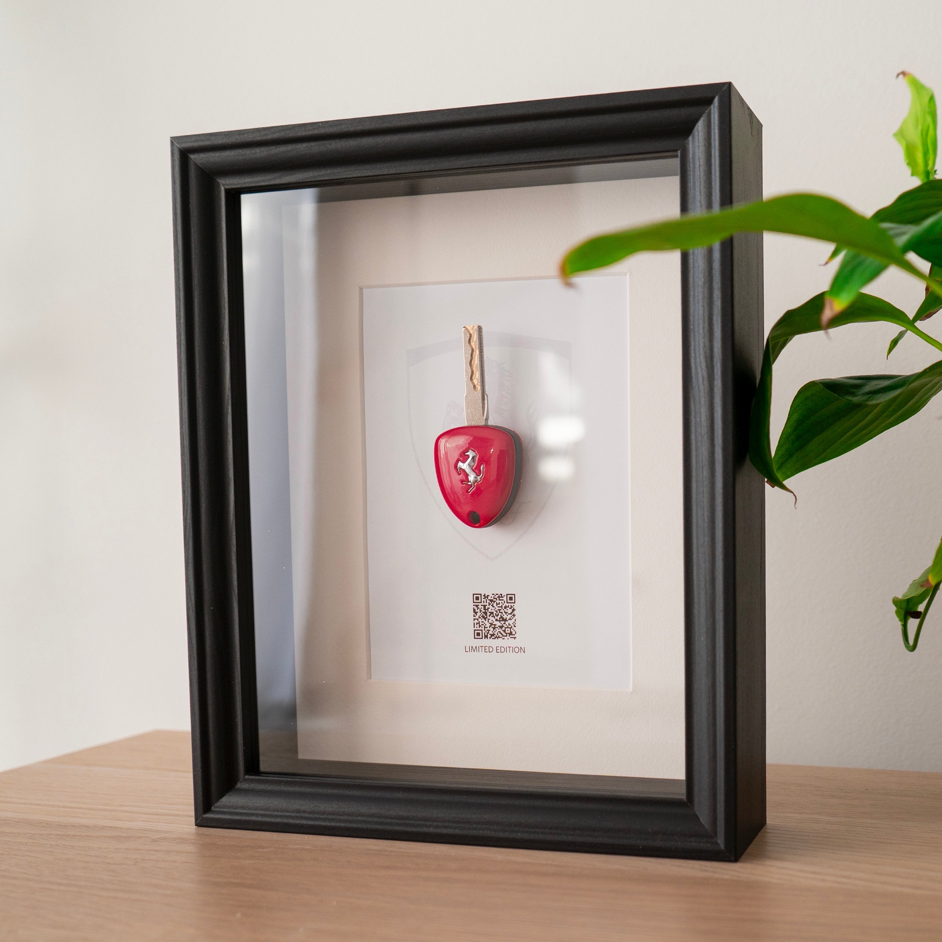 Framed Ferrari Spider Key Decoration